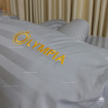 Chăn ga gối khách sạn Olympia cotton lụa 7 món màu xám OCL7M05