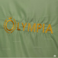 Chăn ga gối khách sạn Olympia lụa thêu 5 món màu xanh cốm