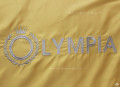 Chăn ga gối khách sạn Olympia lụa thêu 5 món màu vàng
